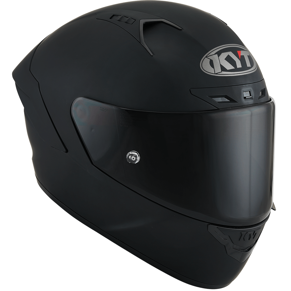 Casco integrale fibra moto KYT NZ RACE nero opaco black matt helmet casque
