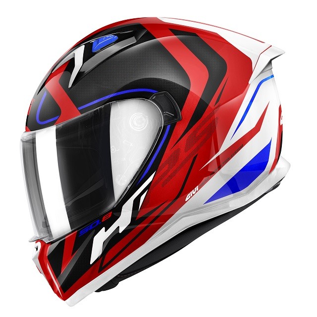 Casco integrale moto Givi 50-8 Racer WHITE RED BLACK Helmet casque