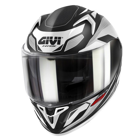 Casco integrale moto Givi 50-8 BRAVE BLACK TITANIUM SILVER WHITE MATT Helmet casque