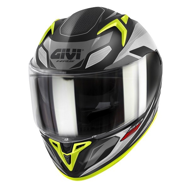 Casco integrale moto Givi 50-8 BRAVE BLACK TITANIUM YELLOW MATT Helmet casque