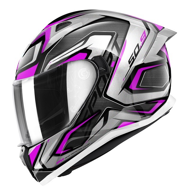 Casco integrale Givi 50.9 ATOMIC TITANIUM SILVER PINK helmet casque