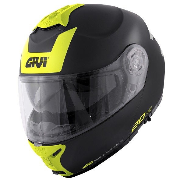 Casco modulare Givi X20 Expedition EVO BLACK GREY YELLOW-MATT helmet