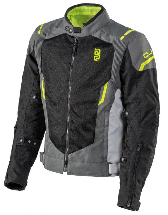 Giacca Oj Stream BLACK grey yellow jacket
