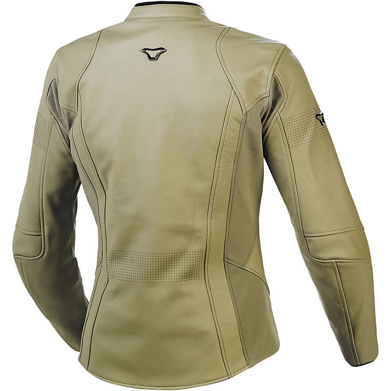Giacca pelle donna moto Macna Tequilla olive lady woman leather jacket