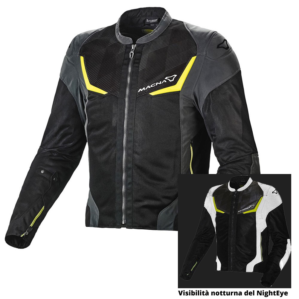 Giacca moto sport touring Macna Orcano nighteye jacket
