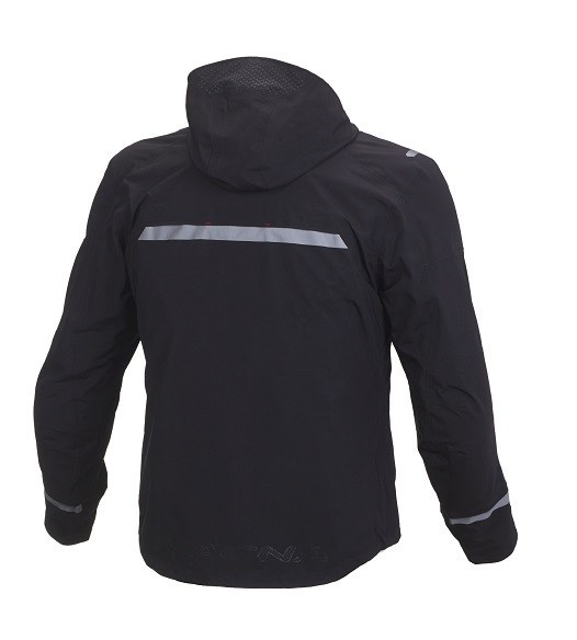 Giacca moto sport touring Macna Refugee nero rosso black red jacket