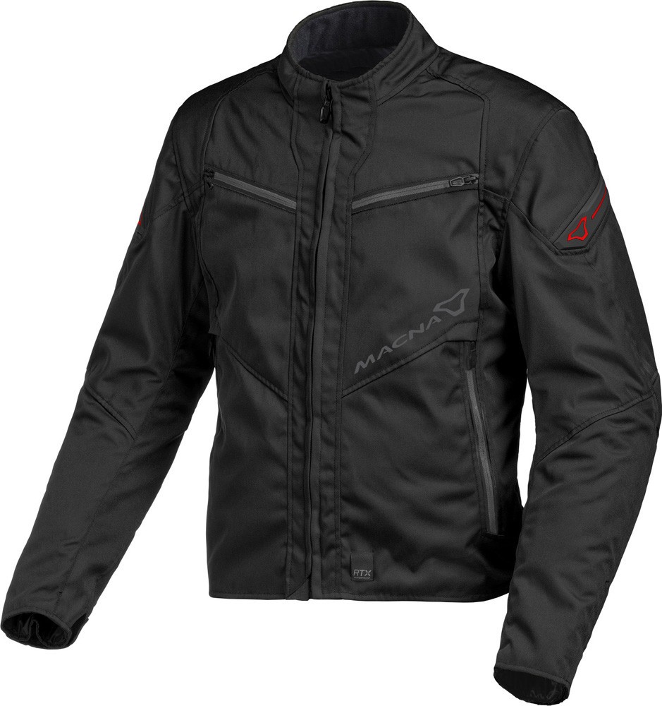 Giacca moto sport touring Macna Solute nero black jacket