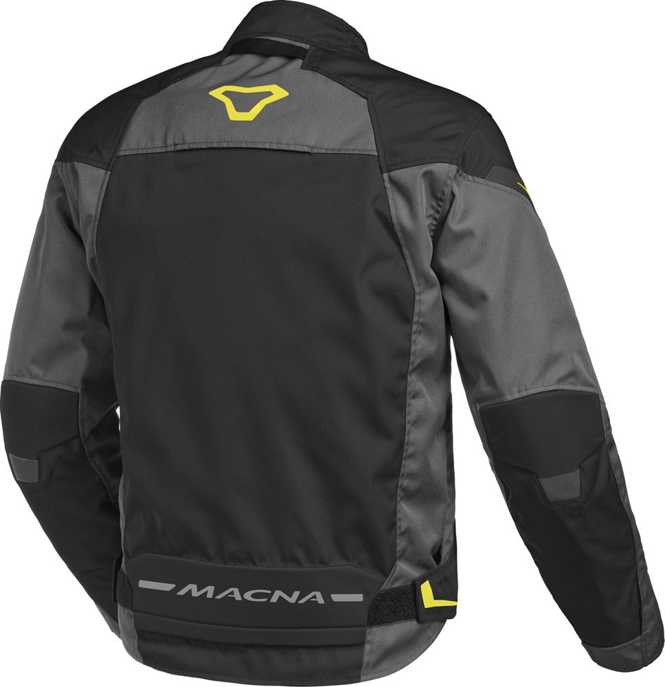 Giacca moto sport touring Macna Solute nero grigio black dark grey jacket