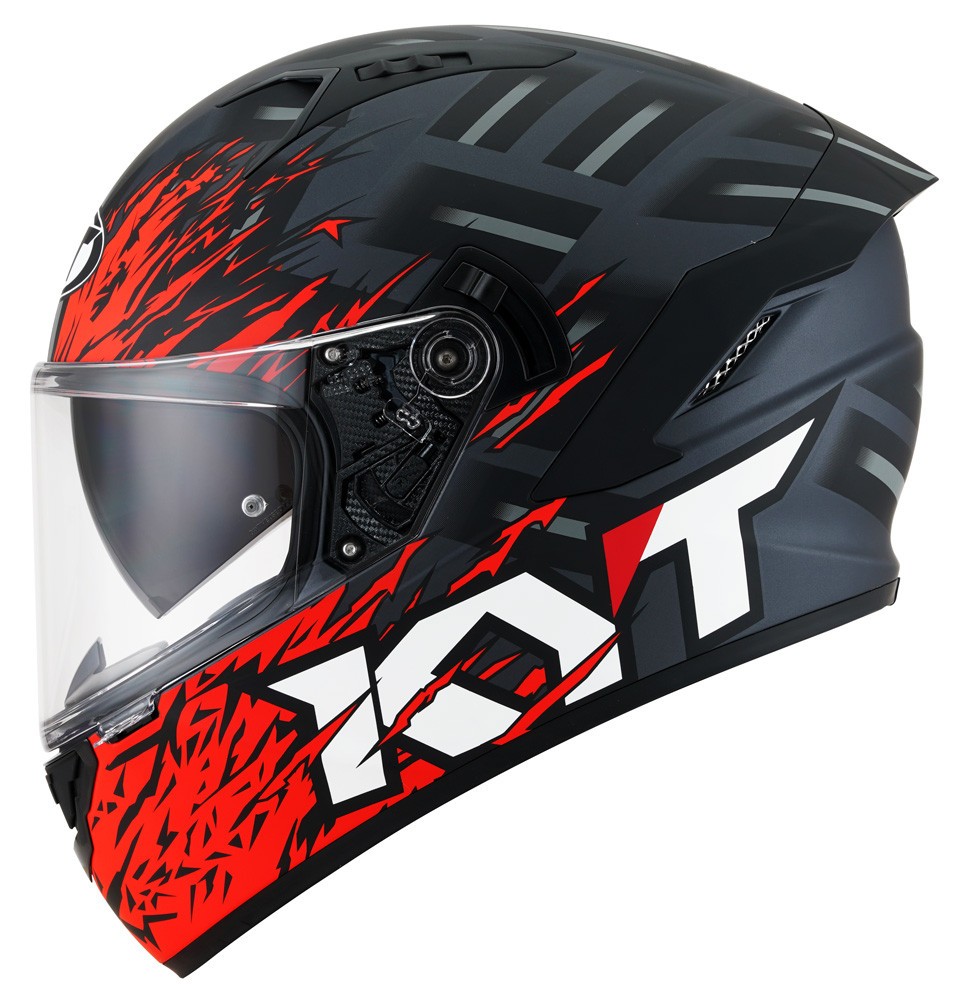 Casco integrale KYT NF-R Flaming red helmet casque