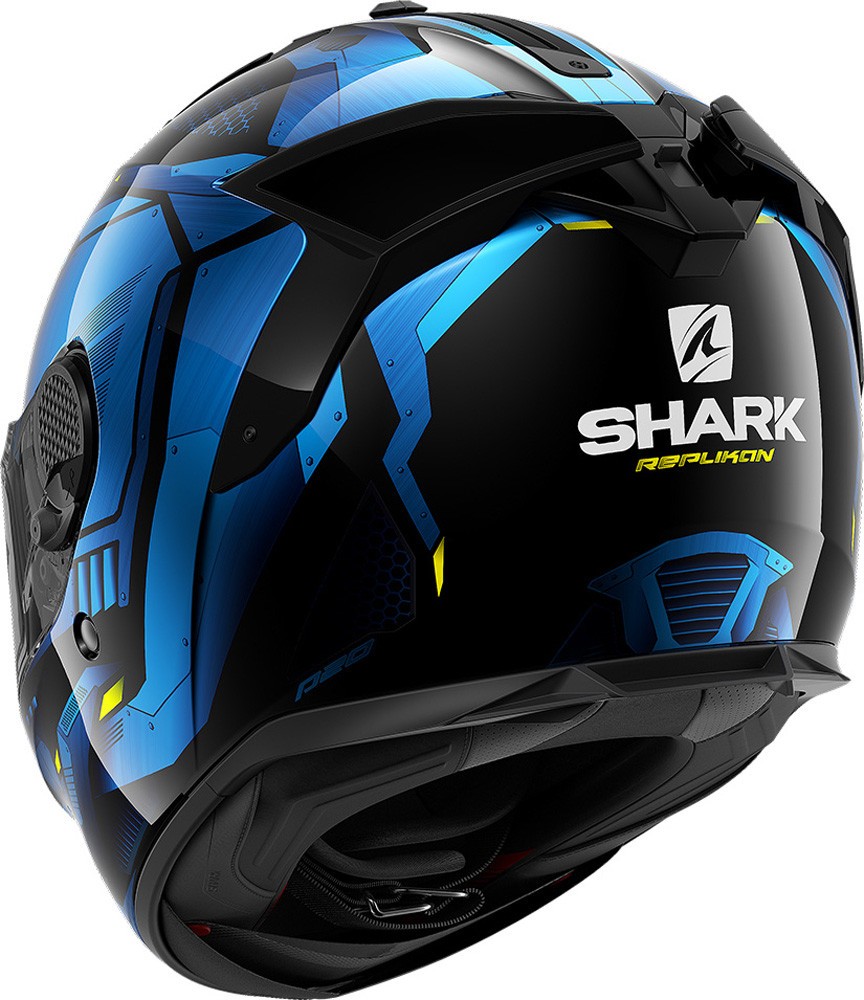 Casco integrale fibra moto Shark Spartan GT Replikan blu helmet casque