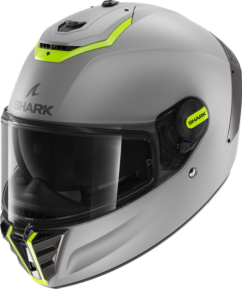 Casco integrale Shark Spartan RS Silver yellow helmet casque