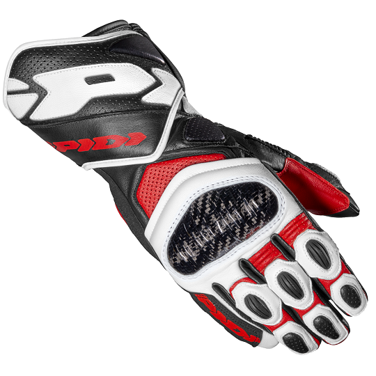 Guanti Spidi Carbo 7 white red gloves