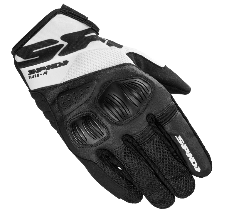 Guanti Spidi Flash-R Evo black white gloves