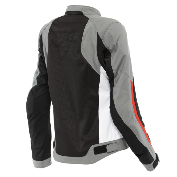 Giubbotto donna moto Dainese Hydraflux 2 dry lady black charcoal-gray red jacket