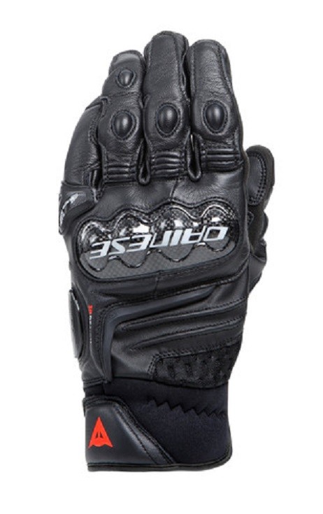 Guanti Dainese Carbon 4 short nero Black sportivi leather gloves