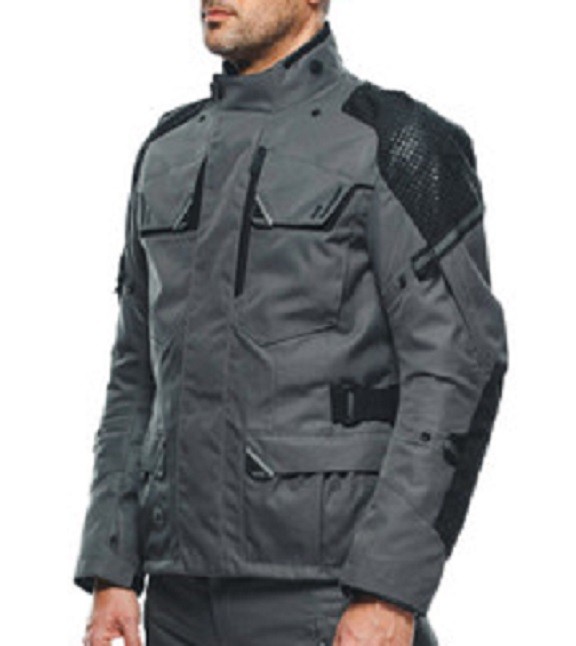 Giacca uomo moto Dainese Ladkh 3L D-dry iron-gate black triplo strato touring adventure jacket
