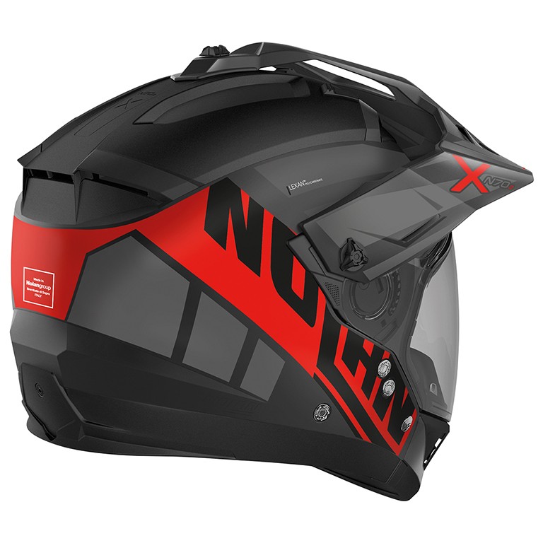 Casco Nolan N70-2 X MIRAGE N-com rosso red 55 crossover jet integrale modulare moto helmet casque