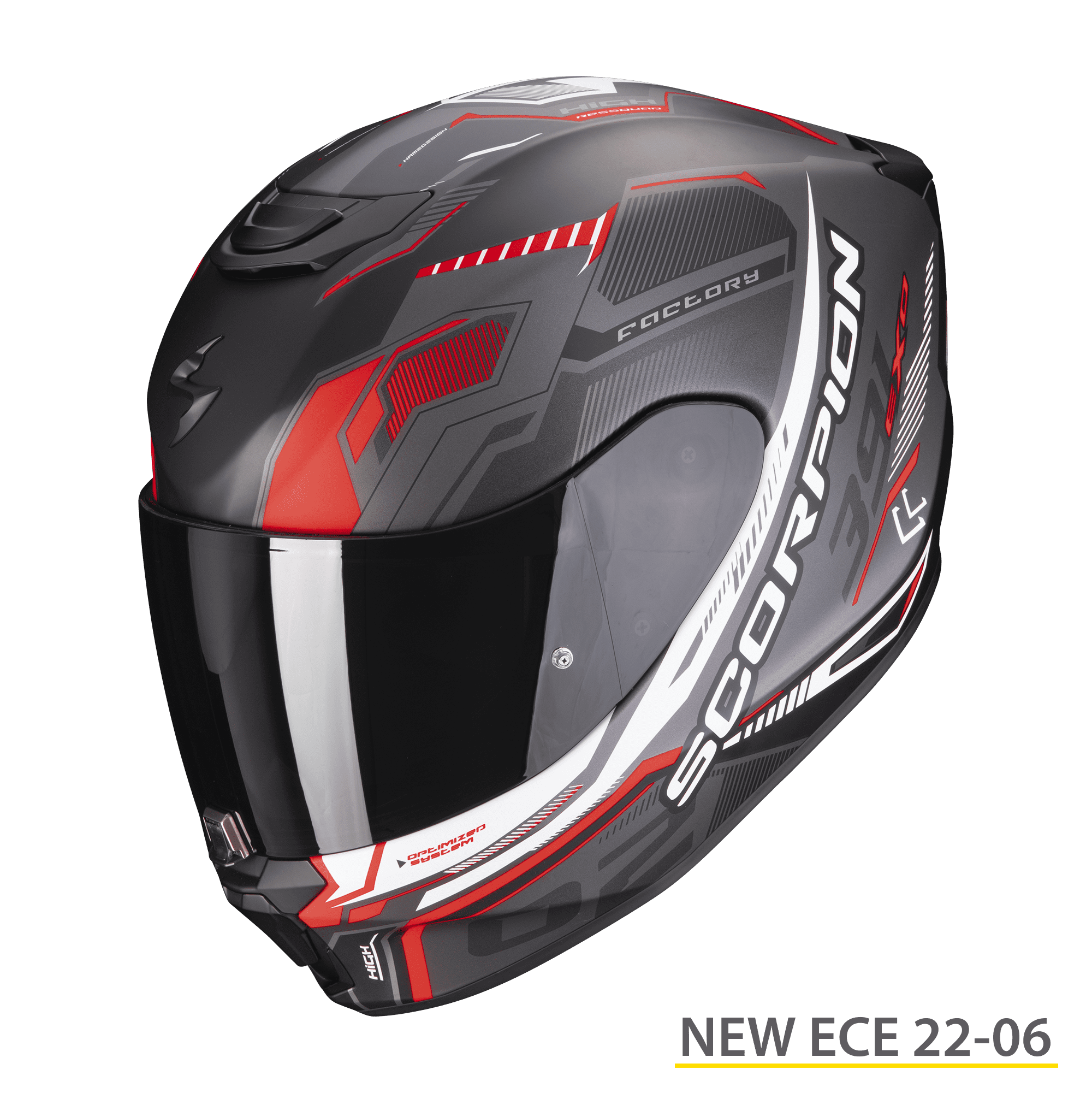 Casco integrale moto Scorpion Exo 391 Haut nero opaco rosso black matt red fullface helmet casque