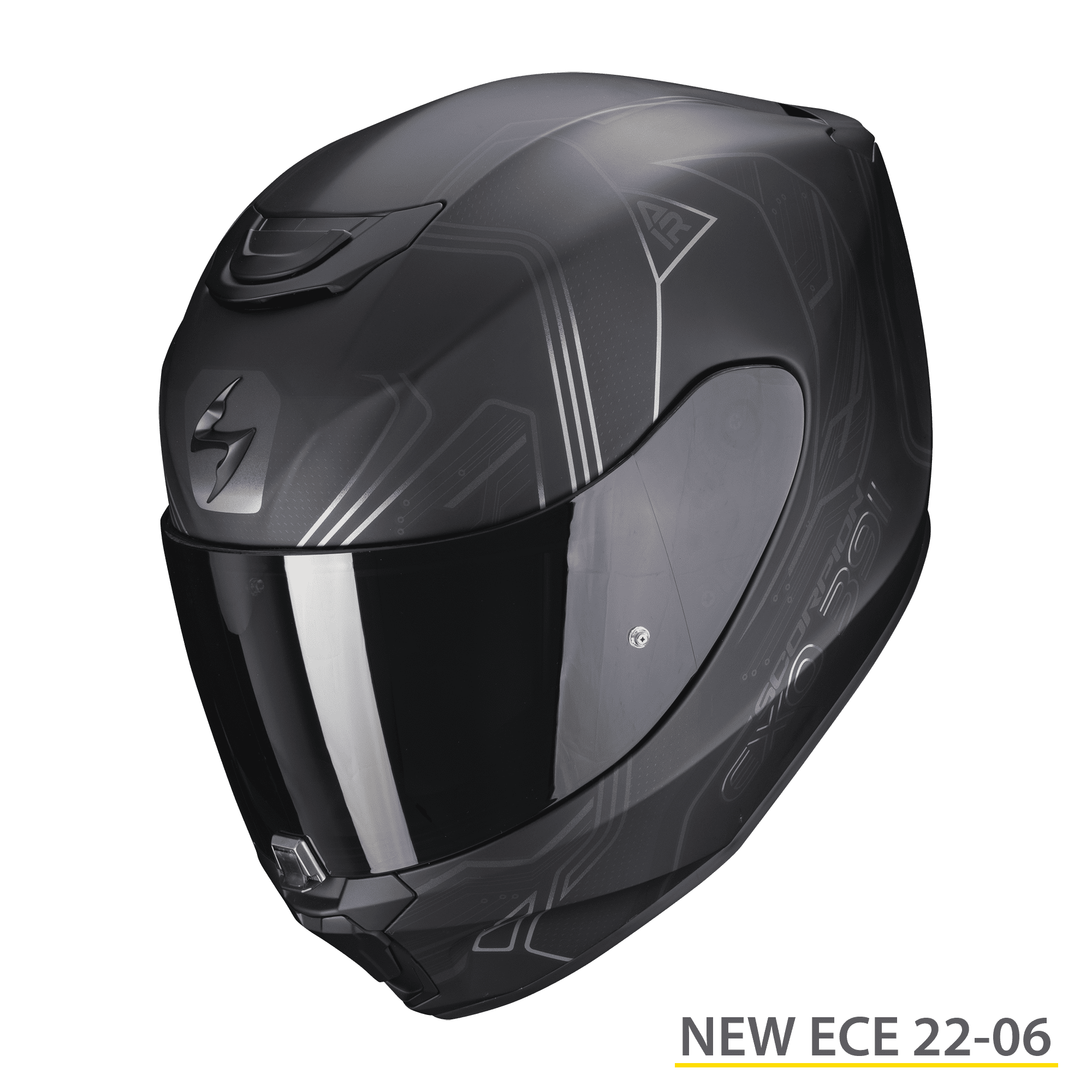 Casco integrale moto Scorpion Exo 391 Spada black matt camaleon fullface helmet casque