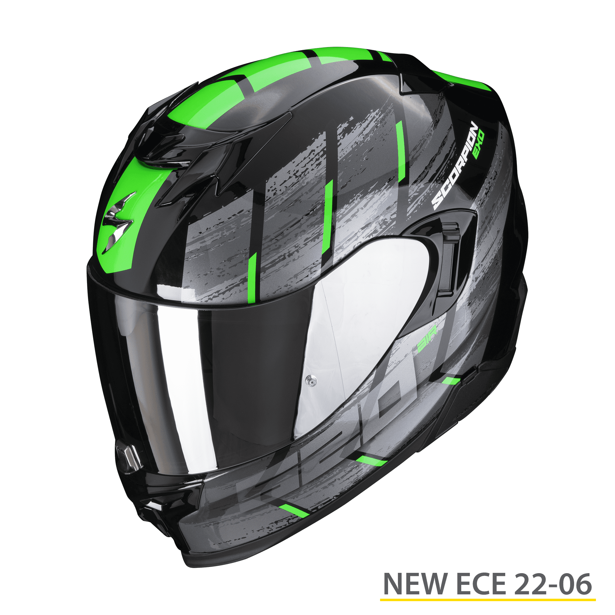 Casco integrale Scorpion Exo 520 evo MAHA verde green fullface helmet casque