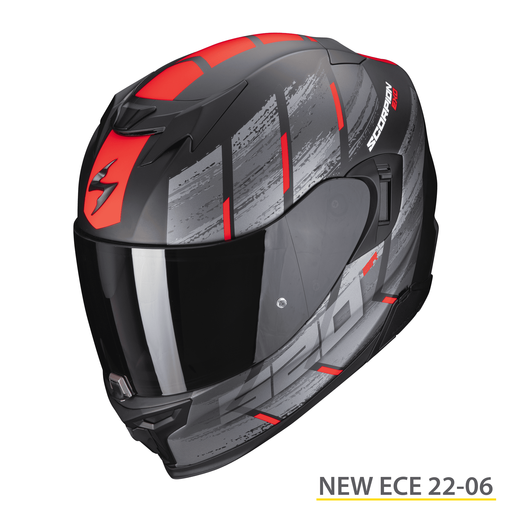 Casco integrale Scorpion Exo 520 evo MAHA rosso red fullface helmet casque