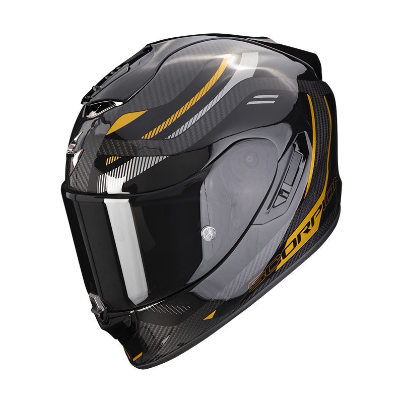 Casco integrale carbonio moto Scorpion Exo 1400 EVO Carbon KYDRA oro gold helmet casque