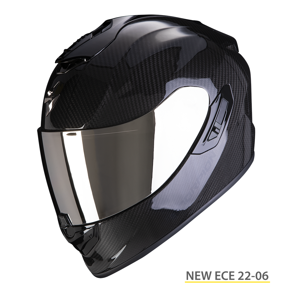 Casco integrale carbonio moto Scorpion Exo 1400 EVO Carbon lucido glossy helmet casque