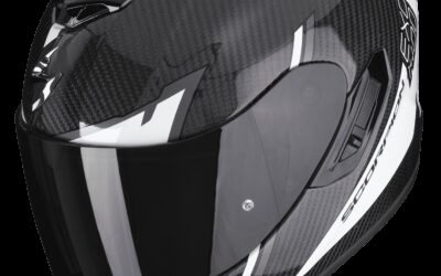 Casco integrale Scorpion exo 1400 EVO Carbon Kendal white helmet casque