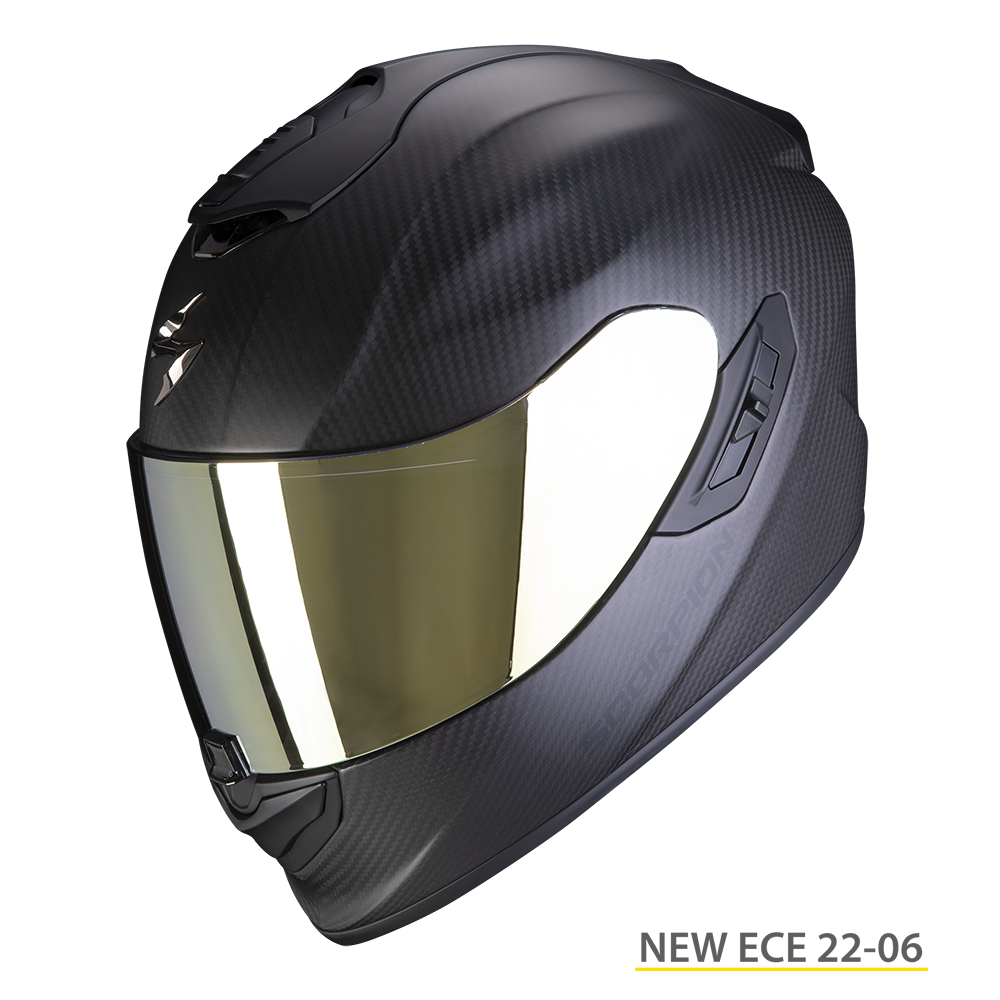 Casco integrale carbonio moto Scorpion Exo 1400 EVO Carbon opaco matt helmet casque