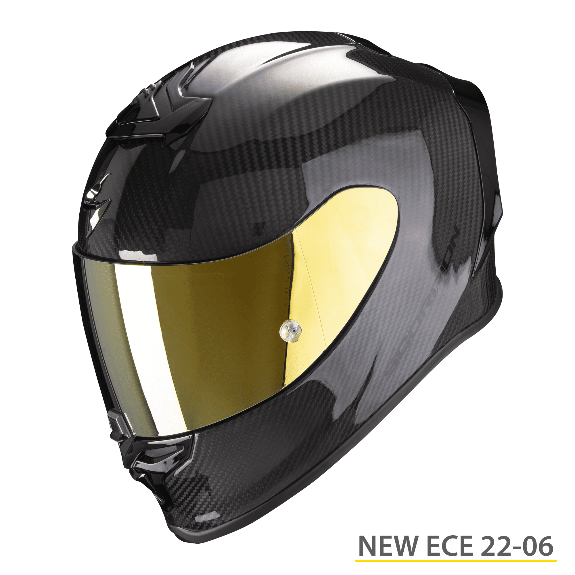 Casco integrale moto fibra carbonio Scorpion Exo R1 EVO Carbon lucido glossy helmet casque