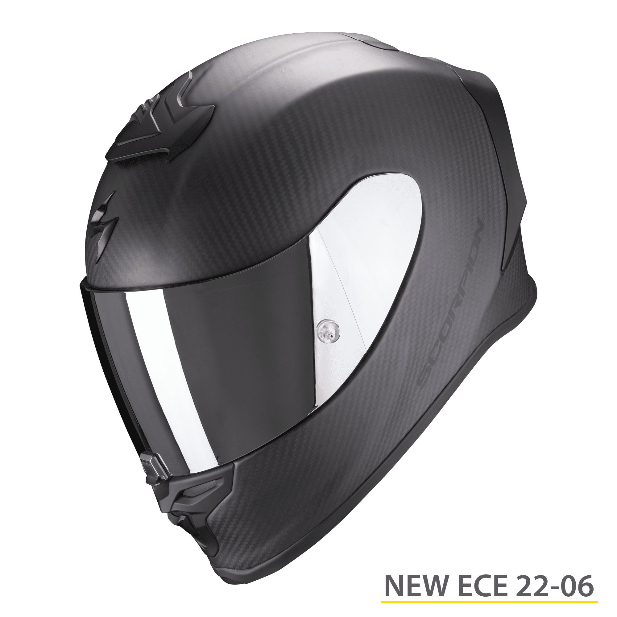 Casco integrale moto fibra carbonio Scorpion Exo R1 EVO Carbon opaco matt helmet casque