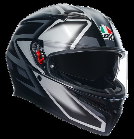 Casco Agv K3 Compound nero opaco grigio matt black grey E2206 helmet casque