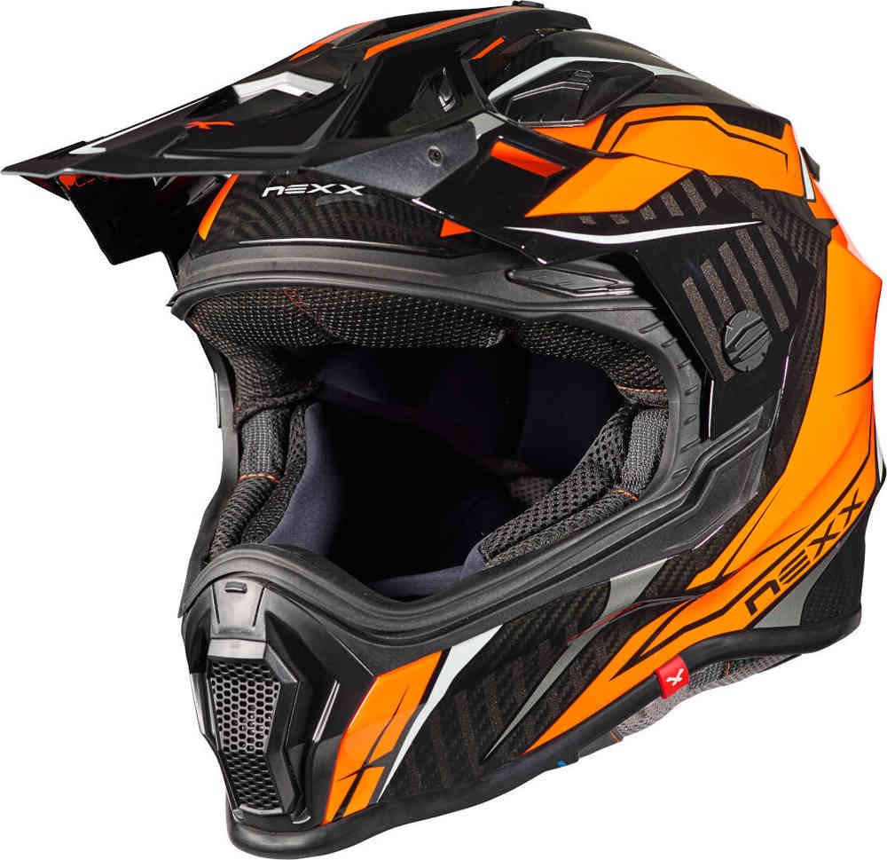 Casco NEXX X.WRL ATIKA orange grey helmet casque integrale moto on off adventure