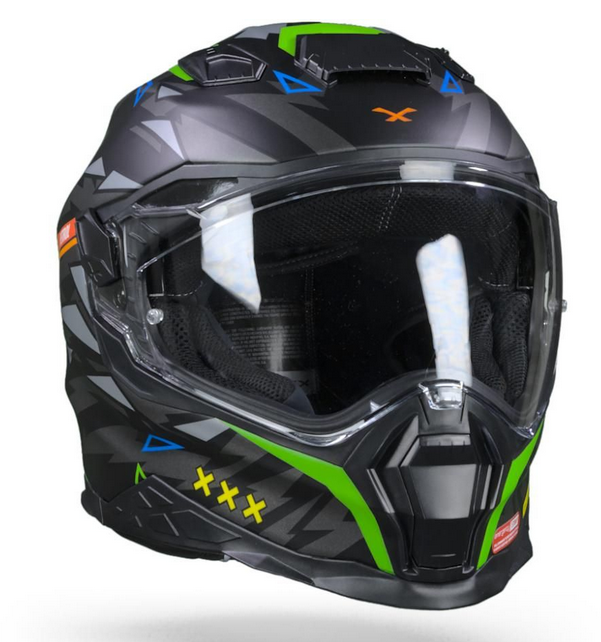 Casco integrale moto NEXX X.WST2 Rockcity black neon matt helmet casque