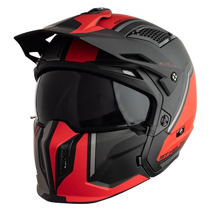 Casco integrale moto MT Helmets Streetfighter Sv Twin C5 red matt helmet