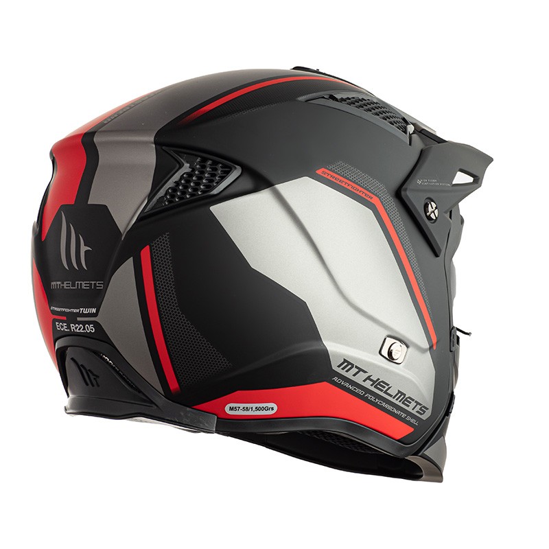 Casco integrale moto MT Helmets Streetfighter Sv Twin C5 red matt helmet