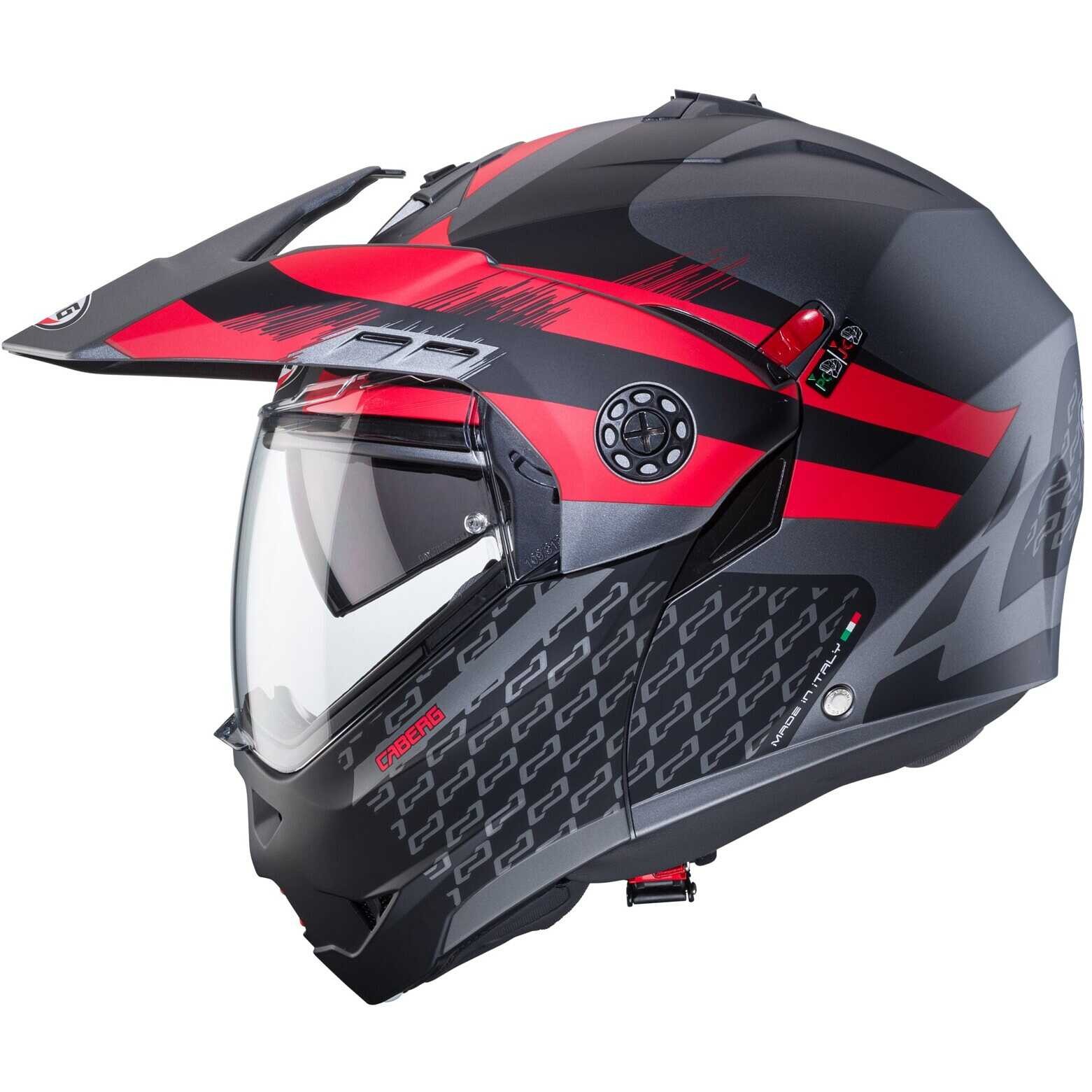 Caberg Tourmax X SARABE rosso red apribile enduro touring adventure Helmet casque