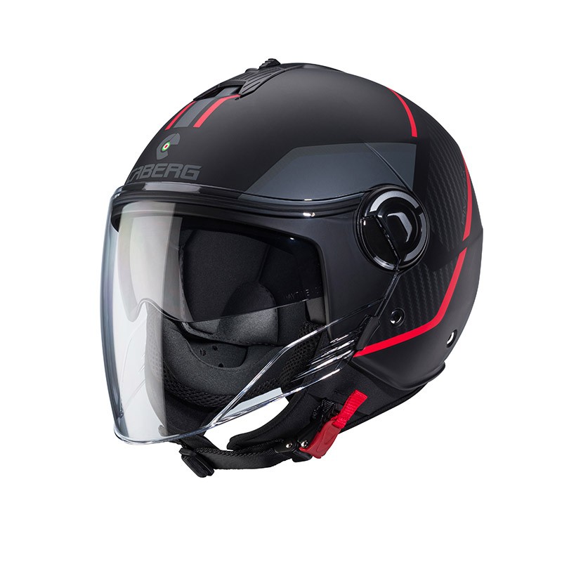 Casco jet Caberg Riviera V4 x GEO rosso red helmet casque