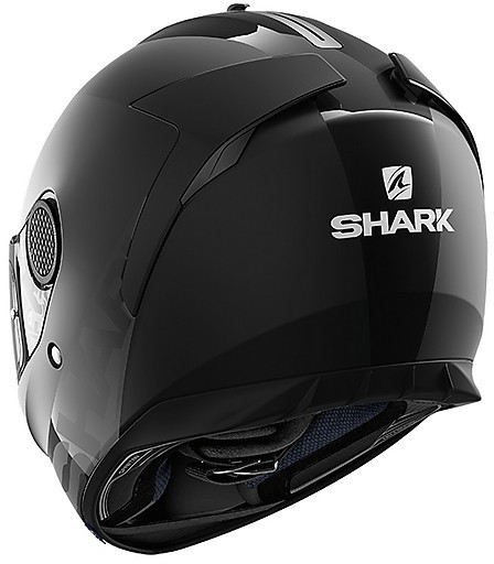 Casco integrale fibra moto Shark Spartan DUAL nero opaco lucido black matt glossy helmet casque