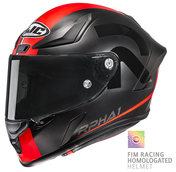 Casco integrale moto fibra HJC RPHA 1 SENIN ROSSO RED MC1 helmet casque