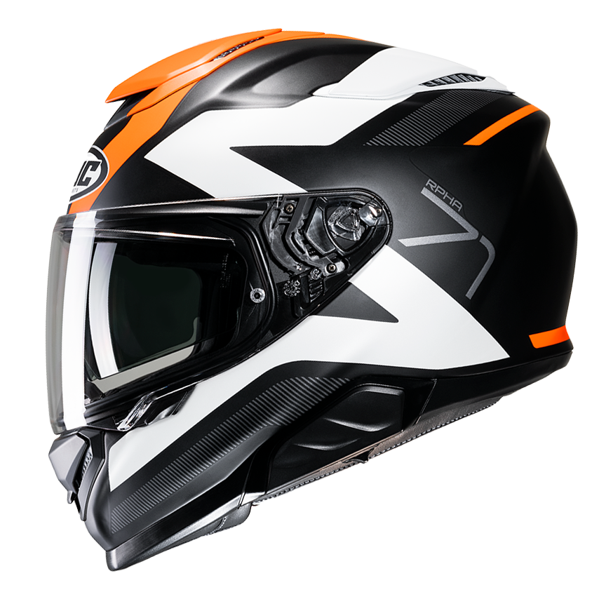 Casco Hjc Rpha 71 PINNA MC7SF ARANCIONE ORANGE helmet casque