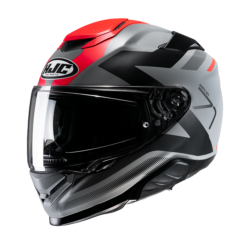 Casco integrale moto fibra Hjc Rpha 71 PINNA MC1SF ROSSO RED helmet casque
