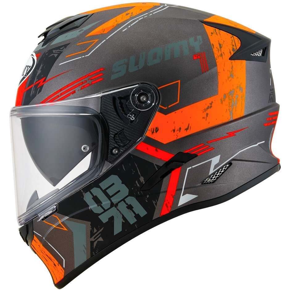 Casco integrale moto Suomy Stellar VIGOR MATT ANTRACITE helmet casque