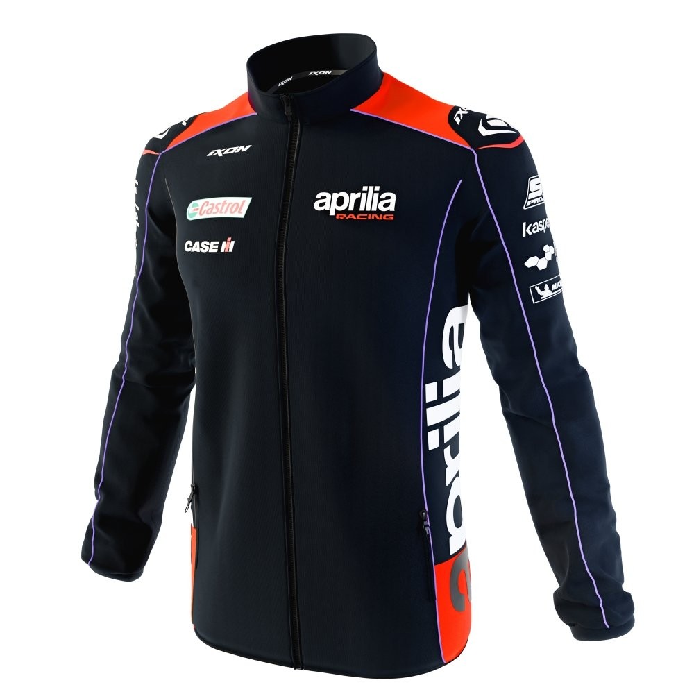 Felpa Maglia Ixon Sw1 Aprilia 23 Nero Rosso