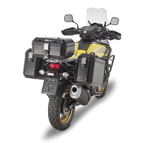 Bauletto Valigia laterale Monokey Givi DLM30B Trekker Dolomiti alluminio nero top side case 30 liters