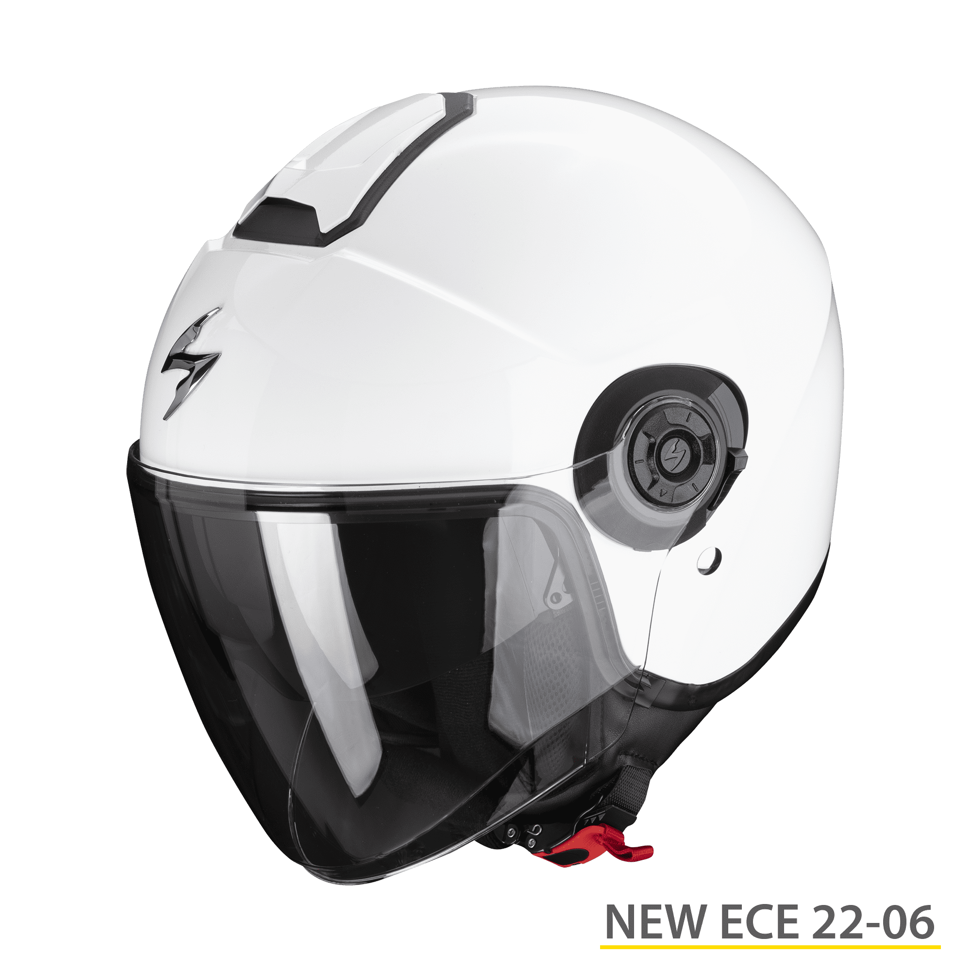 Casco jet Scorpion Exo City II bianco white helmet casque