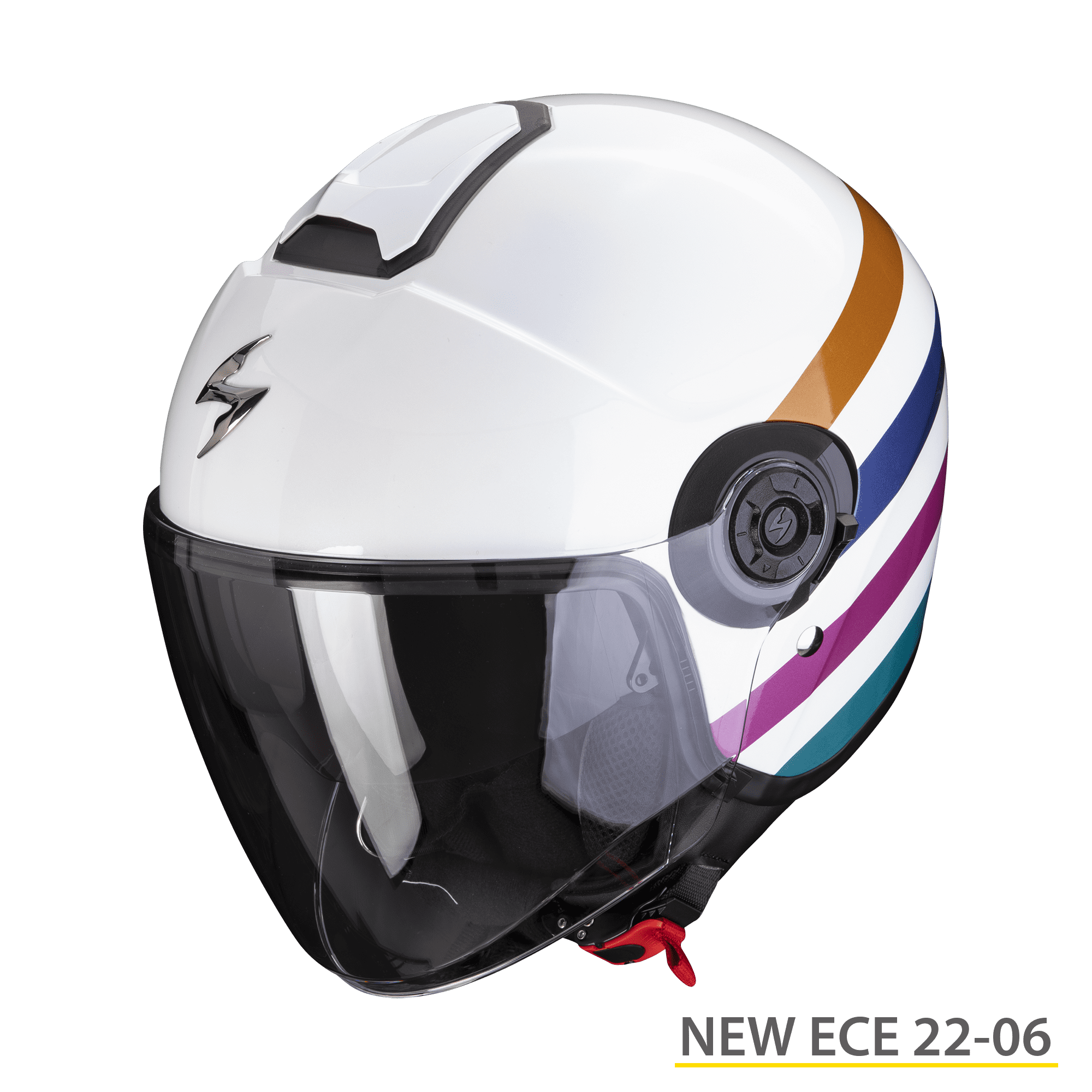 Casco jet Scorpion Exo City II BEE multicolor helmet casque