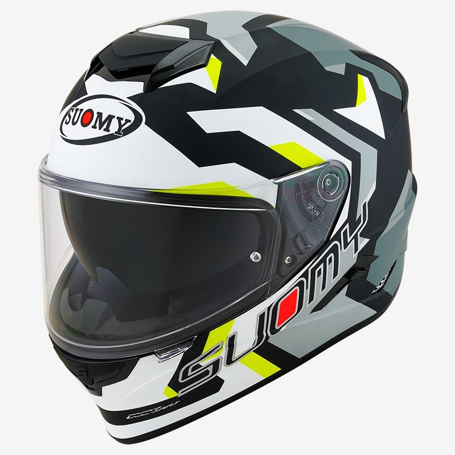 Casco integrale Suomy Stellar SWIFT MATT WHITE YELLOW helmet casque