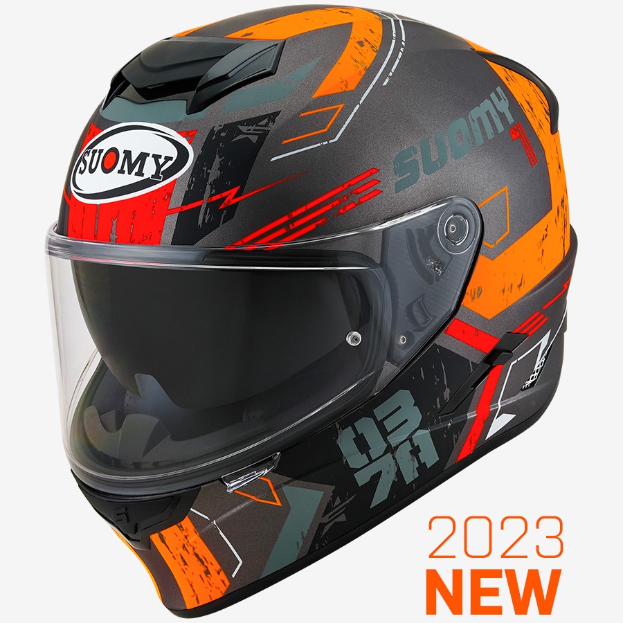 Casco integrale Suomy Stellar VIGOR MATT ANTRACITE helmet casque
