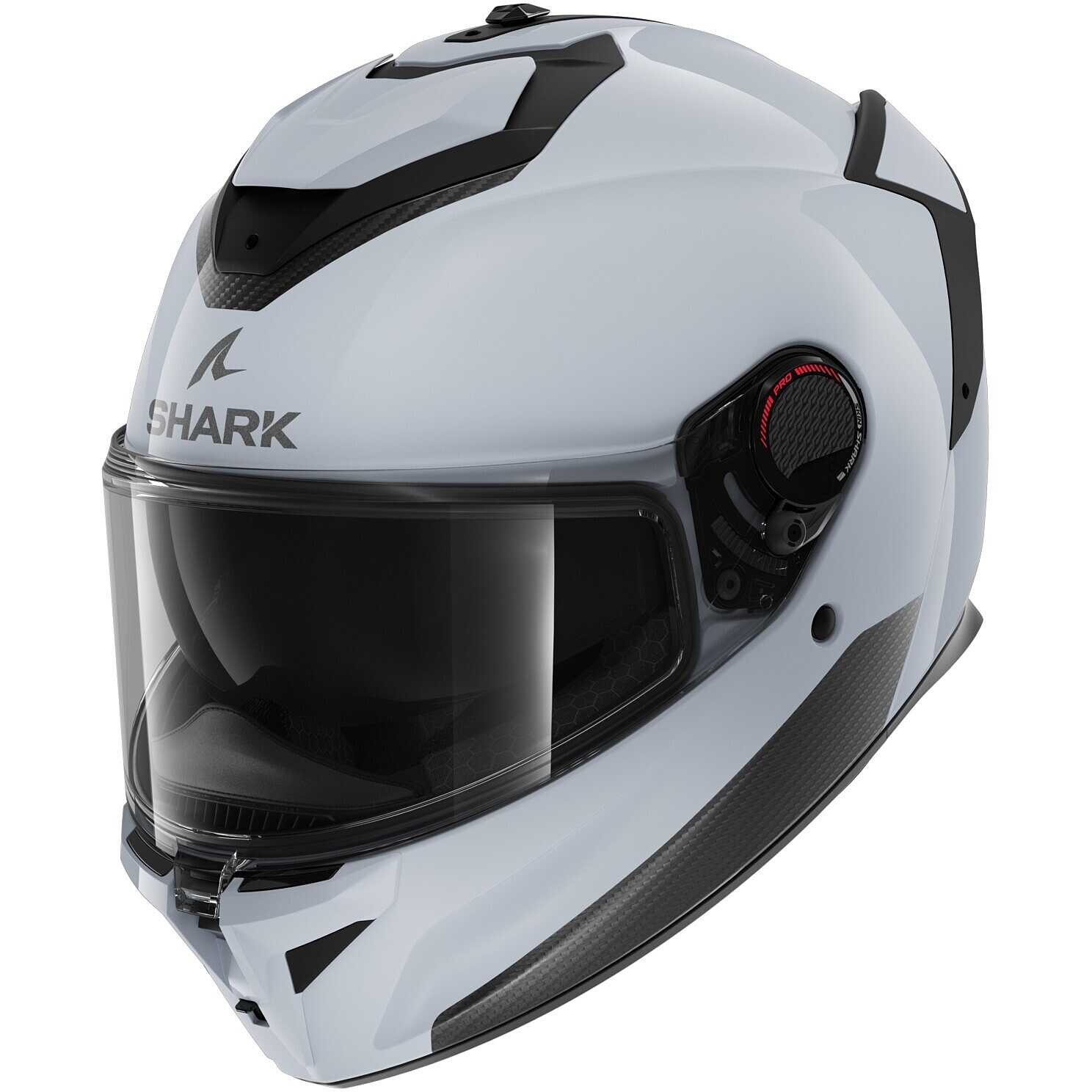 Casco integrale fibra carbonio moto Shark Spartan GT PRO BIANCO LIGHT WHITE helmet casque